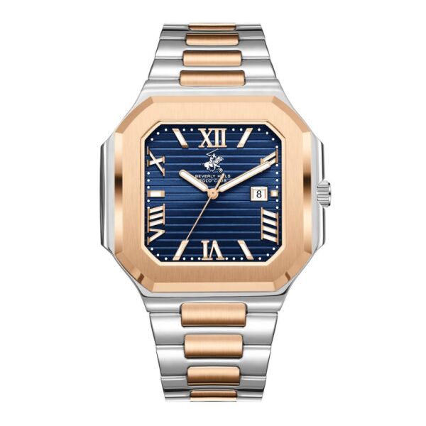 Beverly Hills Polo Club BP3845X.590 Seramik Safir Kaplamalı Paslanmaz Çelik 10 atm Erkek Kol Saati