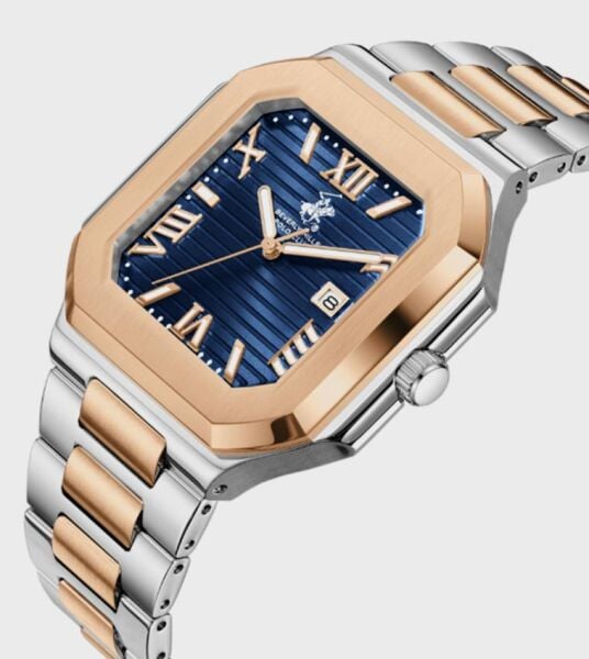 Beverly Hills Polo Club BP3845X.590 Seramik Safir Kaplamalı Paslanmaz Çelik 10 atm Erkek Kol Saati