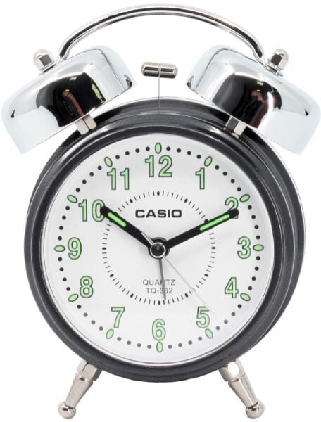 Casio TQ-362-1BDF Siyah Ertelemeli Bell Alarmlı Işıklı Analog Masa Saati