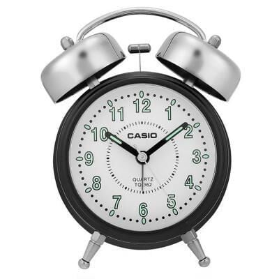 Casio TQ-362-1BDF Siyah Ertelemeli Bell Alarmlı Işıklı Analog Masa Saati