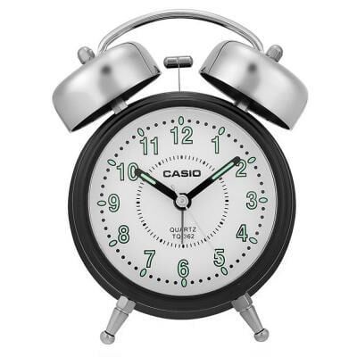 Casio TQ-362-1BDF Siyah Ertelemeli Bell Alarmlı Işıklı Analog Masa Saati