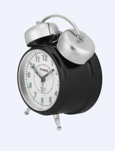 Casio TQ-362-1BDF Siyah Ertelemeli Bell Alarmlı Işıklı Analog Masa Saati