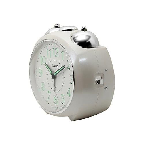 Casio TQ-369-7DF Gri Ertelemeli Bell Alarmlı Işıklı Fosforlu Analog Masa Saati