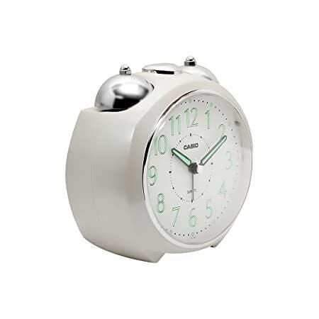 Casio TQ-369-7DF Gri Ertelemeli Bell Alarmlı Işıklı Fosforlu Analog Masa Saati