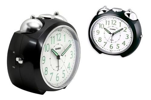 Casio TQ-369-1DF Siyah Ertelemeli Bell Alarmlı Işıklı Fosforlu Analog Masa Saati