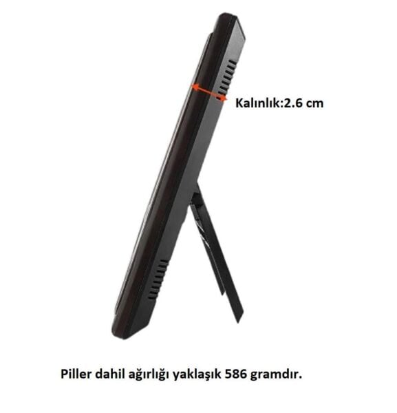 Seiko QHL100B Plastik Kasa Kahverengi Renkli 24.6 x 24.6 cm Çaplı Termometreli Nem Ölçer Takvimli Dijital Masa ve Duvar Saati
