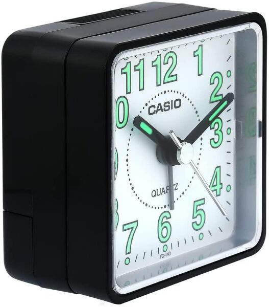 Casio TQ-140-1BDF Siyah Beep Alarmlı Fosforlu Masa Saati