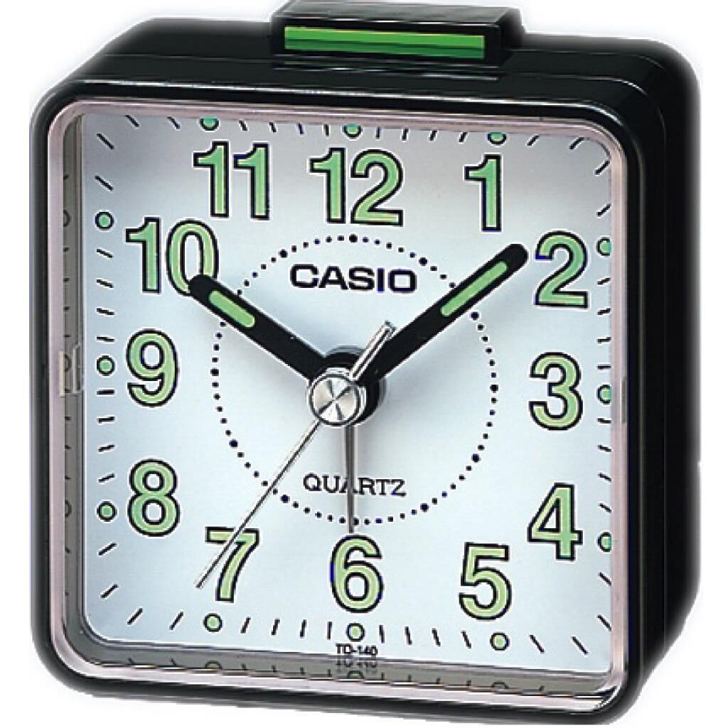 Casio TQ-140-1BDF Siyah Beep Alarmlı Fosforlu Masa Saati