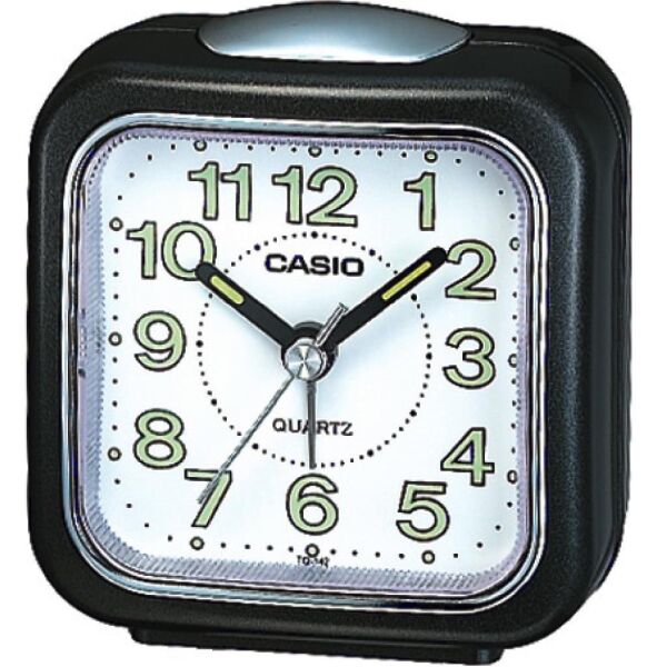 Casio TQ-142-1DF Siyah Beep Alarmlı Işıklı Fosforlu Masa Saati