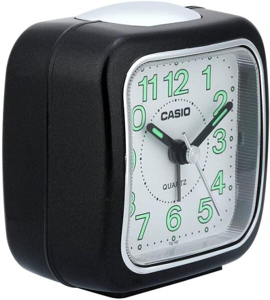 Casio TQ-142-1DF Siyah Beep Alarmlı Işıklı Fosforlu Masa Saati
