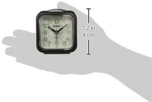 Casio TQ-142-1DF Siyah Beep Alarmlı Işıklı Fosforlu Masa Saati