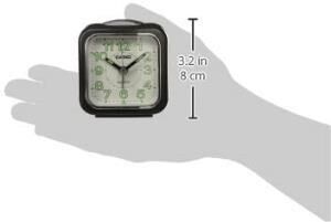 Casio TQ-142-1DF Siyah Beep Alarmlı Işıklı Fosforlu Masa Saati