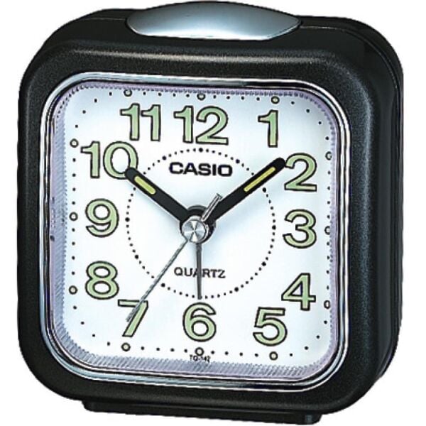 Casio TQ-142-1DF Siyah Beep Alarmlı Işıklı Fosforlu Masa Saati