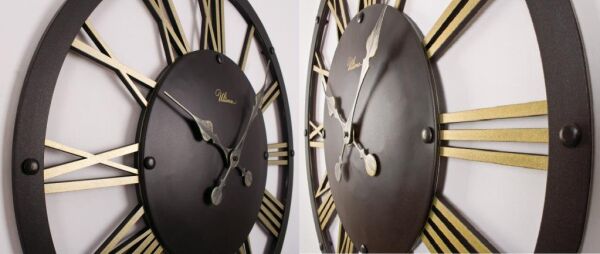 Regal 2678 BG Retro Metal İskelet Ev Ofis Duvar Saati