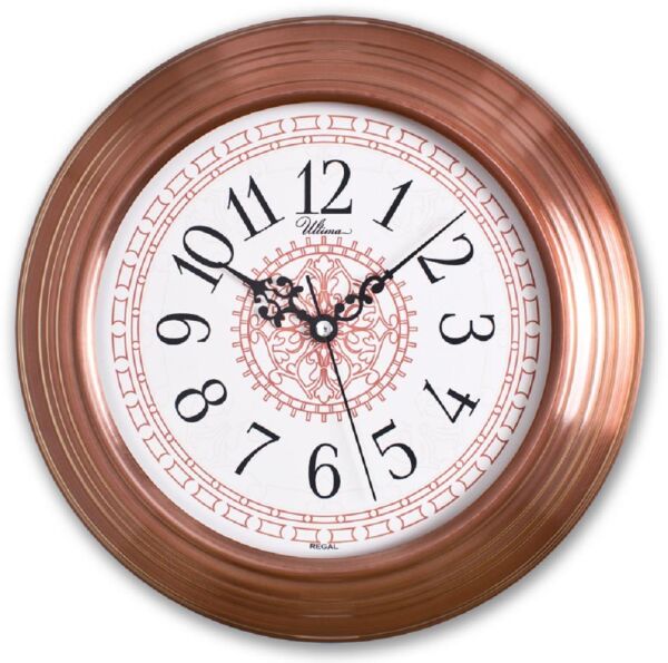Regal 0080 C2 Bakır Renk Metal Ev Ofis Duvar Saati
