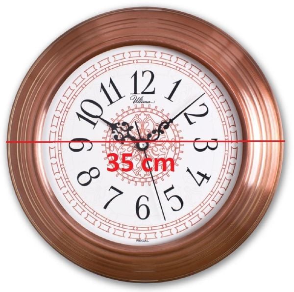 Regal 0080 C2 Bakır Renk Metal Ev Ofis Duvar Saati