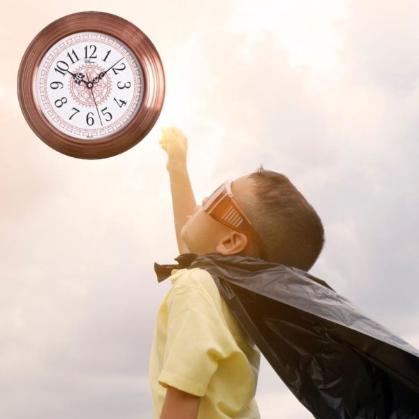 Regal 0080 C2 Bakır Renk Metal Ev Ofis Duvar Saati