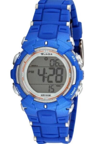 Jaga JL-M1199-OEBE-640031 7-12 Yaş Alarm Kronometre Aydınlatmalı Çocuk Kol Saati