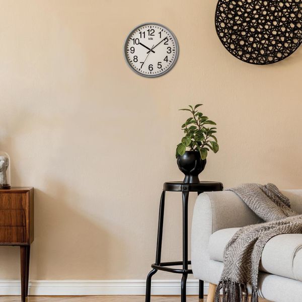 Klik Venüs Gri Ev Ofis Duvar Saati