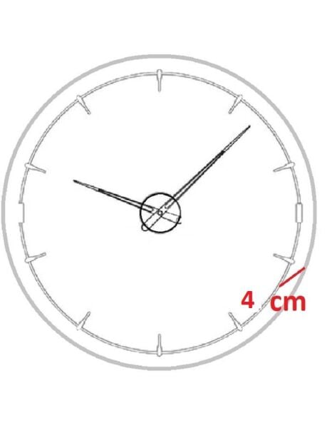 Klik Slim Plastik Kasa Siyah Renkli 30.5 cm Çaplı Modern Sessiz Saniye Mekanizmalı Duvar Saati