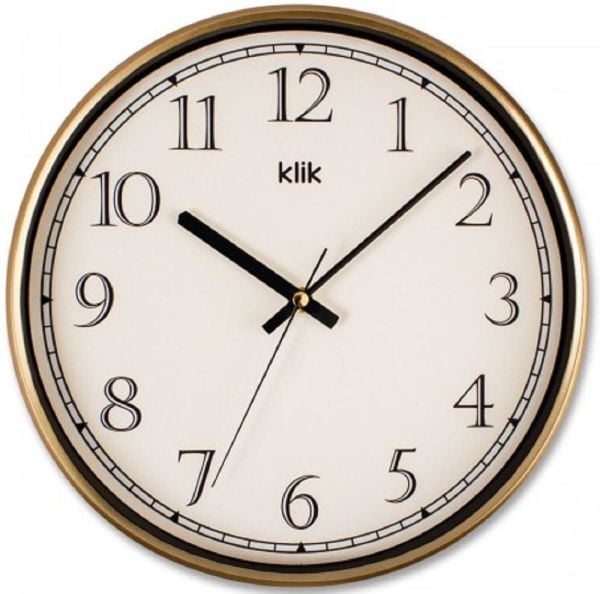 Klik Slim Gold Ev Ofis Duvar Saati
