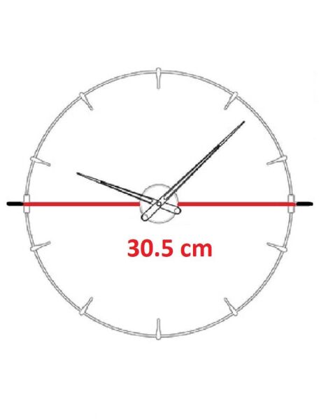 Klik Slim Plastik Kasa Metalik Renkli 30.5 cm Çaplı Modern Sessiz Saniye Mekanizmalı Duvar Saati