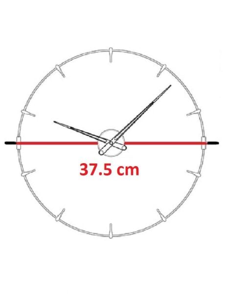 Klik Simplex Plastik Kasa Beyaz Renkli 37.5 cm Çaplı Modern Sessiz Saniye Mekanizmalı Duvar Saati