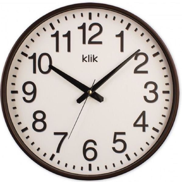 Klik Sımplex Kahverengi Ev Ofis Duvar Saati