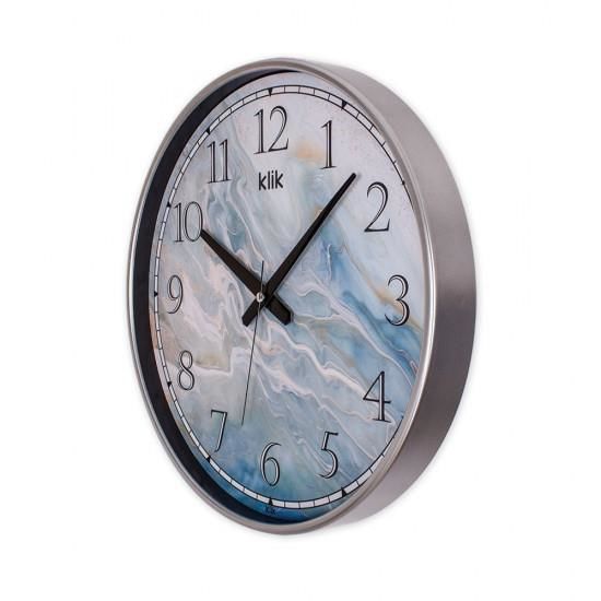 Klik Sımplex S2 Urla Mermeri Desenli  Ev Ofis Duvar Saati