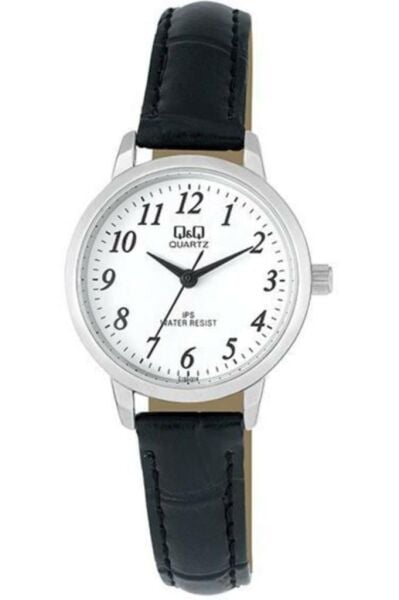 Q&Q C155J314Y Siyah Renk Deri Kordon Kadın Kol Saati