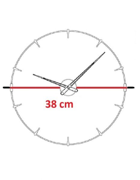 Klik Beta Plastik Kasa Siyah Renkli 38 cm Çaplı Modern Sessiz Saniye Mekanizmalı Duvar Saati