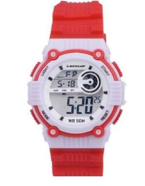 Dunlop Dun-344-G04 Kırmızı Renkli Alarmlı Kronometreli 5 Atm Dijital Çocuk Kol Saati