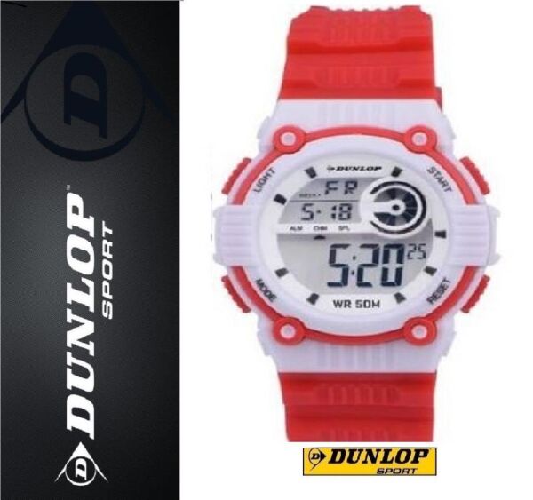 Dunlop Dun-344-G04 Kırmızı Renkli Alarmlı Kronometreli 5 Atm Dijital Çocuk Kol Saati