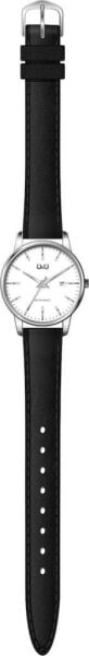 Q&Q BL77J818Y Siyah Renk Deri Kordon Takvimli Kadın Kol Saati