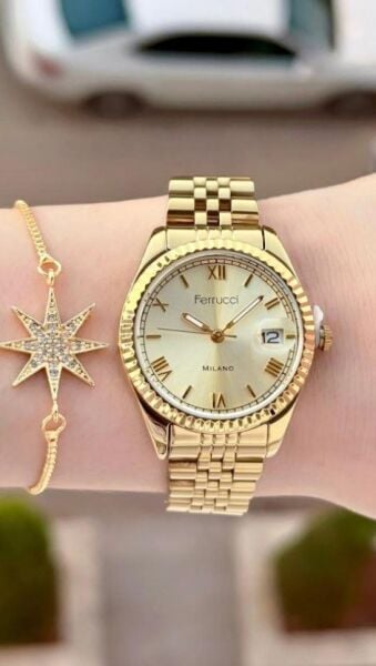 Ferrucci FCF 0725 03581M.2 Takvimli Kadın Kol Saati