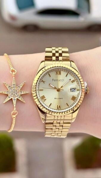 Ferrucci FCF 0725 03581M.2 Takvimli Kadın Kol Saati