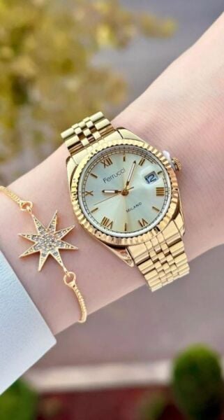 Ferrucci FCF 0725 03581M.2 Takvimli Kadın Kol Saati