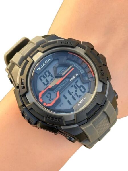 Jaga JL EM1141-0CAA-2 640041 Alarm Kronometre Aydınlatmalı Dijital Genç Kol Saati