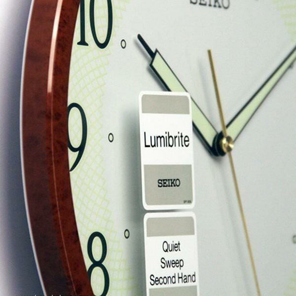 Seiko QXA472B Sessiz Saniye LumiBrite® Dekoratif Duvar Saati