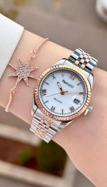 Ferrucci FCF 0725 03581M.5 Takvimli Kadın Kol Saati