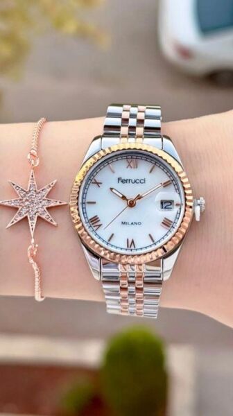Ferrucci FCF 0725 03581M.5 Takvimli Kadın Kol Saati
