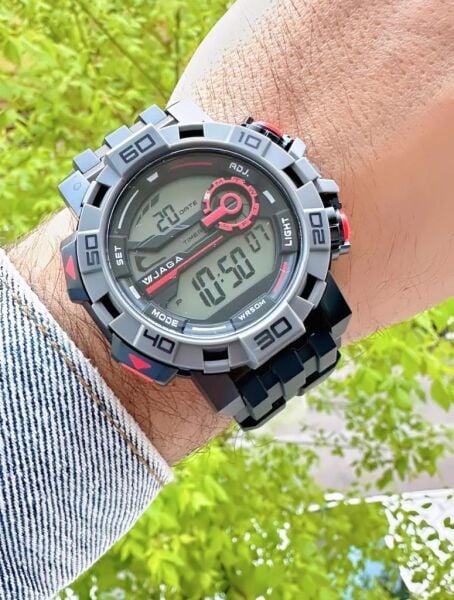 Jaga JL EM1148-0AAC 640041 Alarm Kronometre Aydınlatmalı Dijital Genç Kol Saati