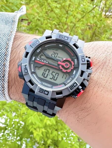 Jaga JL EM1148-0AAC 640041 Alarm Kronometre Aydınlatmalı Dijital Genç Kol Saati