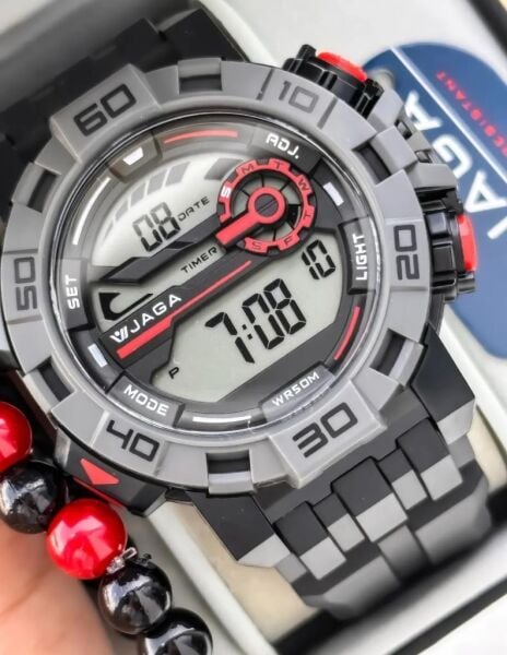 Jaga JL EM1148-0AAC 640041 Alarm Kronometre Aydınlatmalı Dijital Genç Kol Saati