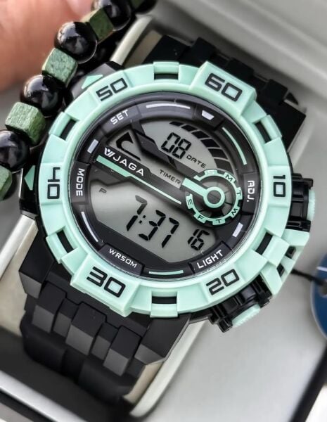 Jaga JL EM1148-0AAF 640041 Alarm Kronometre Aydınlatmalı Dijital Genç Kol Saati