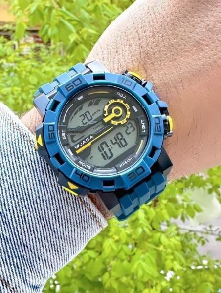 Jaga JL EM1148-0EAE 640041 Alarm Kronometre Aydınlatmalı Dijital Genç Kol Saati