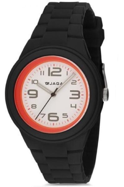 Jaga AQ1181-0AAA-D2B 7-12 Yaş Siyah Renkli Silikon 50 Atm Çocuk Kol Saati