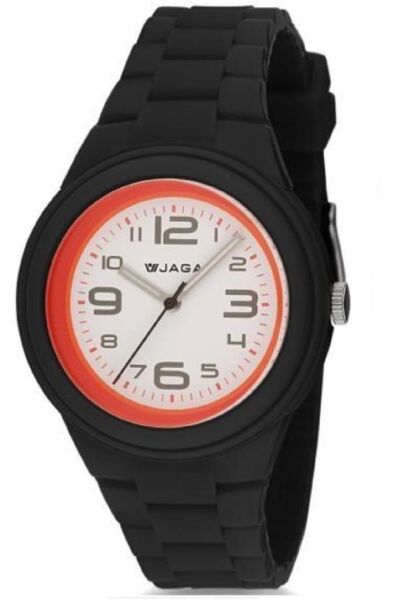 Jaga AQ1181-0AAA-D2B 7-12 Yaş Siyah Renkli Silikon 50 Atm Çocuk Kol Saati