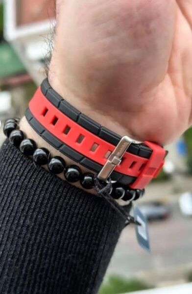 Jaga AD0900B-0GAG-DS Alarm Kronometre Aydınlatmalı Çift Genç Kol Saati