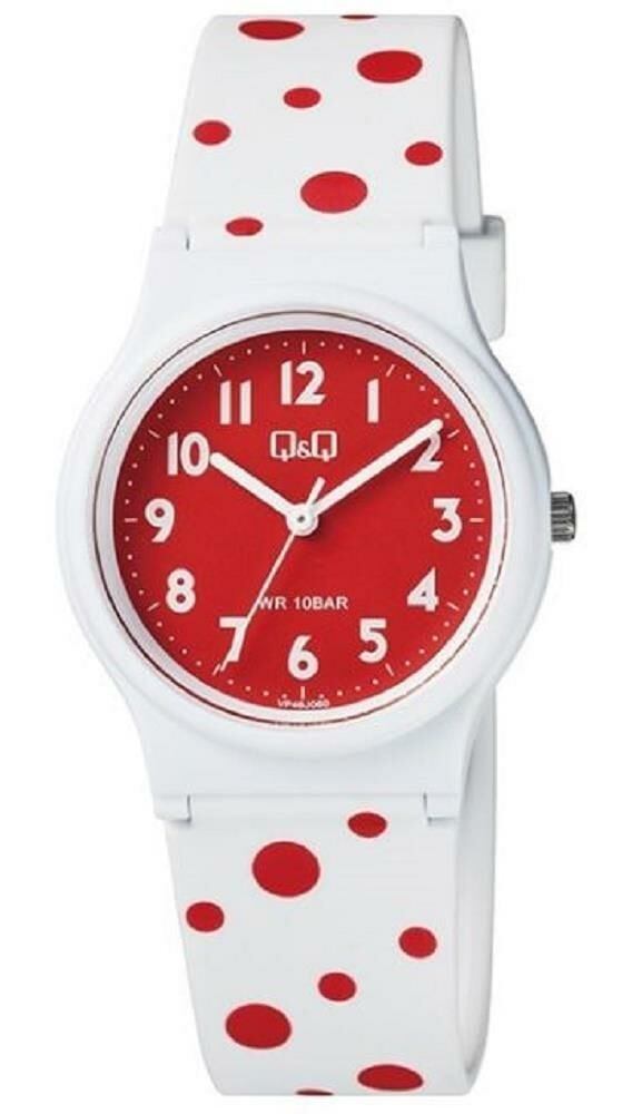 Q&Q VP46J060Y Kırmızı Puanlı Çocuk Kol Saati